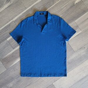 Theory Willem Polo Shirt Blue XL